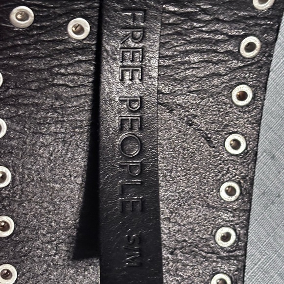 Free People Jagger Hip Belt Black With Studs Size S/M - Picture 11 of 14